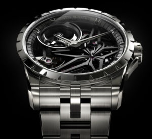 Roger Dubuis Excalibur Monobalancier Titanium : "full titane jacket"