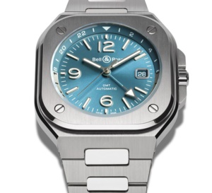 Bell &amp; Ross BR 05 GMT : cadran "sky blue"