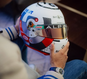 Bell &amp; Ross : Esteban Ocon portait un casque unique lors du Grand Prix de Belgique 2023