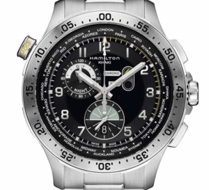 ​Hamilton Chrono Worldtimer : chrono et heure universelle