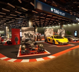 TAG Heuer : exposition Motor Racing au Salon de l'Automobile de Genève