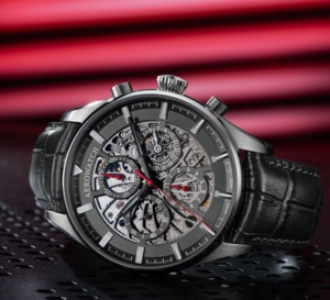 Aérowatch "Les Grandes Classiques" : chronographe en version semi-squelette