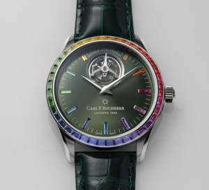 Carl F. Bucherer Manero Tourbillon Double Peripheral Green Paradise : pièce unique pour la DWW Carl F. Bucherer Manero Tourbillon Double Peripheral Green Paradise : pièce unique pour la DWW
