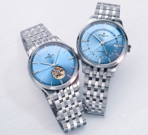 Perrelet : du bleu glacier pour sa collection de montre de ville Weekend