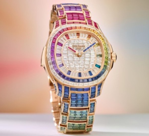 Patek Philippe : une Aquanaut répétition minutes Luce "Rainbow" Haute Joaillerie