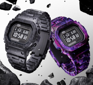 G-SHOCK : la gamme 5000 est présentée dans une version fabriquée à partir de différents matériaux en carbone