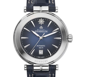 ​Michel Herbelin Newport Yacht Club automatique : ancre bleu marine