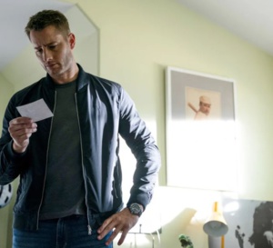 Tracker : Justin Hartley porte une Omega Seamaster 300