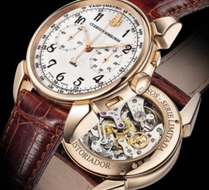 Cuervo y Sobrinos Historiador Chronografo Landeron Limited Edition : 50 ex !