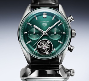 TAG Heuer chronographe tourbillon avec cadran vert sarcelle : une autre vision du sport-chic