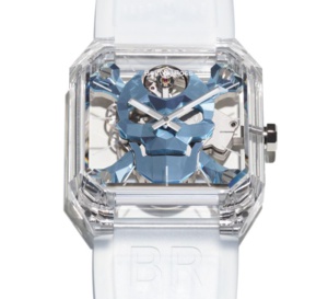 Bell &amp; Ross BR 01 Cyber Skull Sapphire Ice Blue