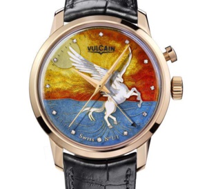 Vulcain Only Watch 2015 : l'émail grand feu et Pégase à l'honneur