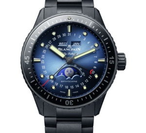 Blancpain Bathyscaphe Quantième complet et phases de Lune : nouvelle version en céramique noire