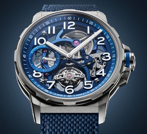 Angelus Flying Tourbillon Titanium : édition bleue et suspension dynamique Angelus Flying Tourbillon Titanium : édition bleue et suspension dynamique