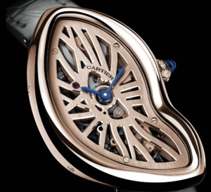 Cartier Crash squelette : 67 exemplaires en or rose