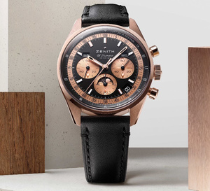 Zenith Chronomaster Triple Calendrier : en rose et noir
