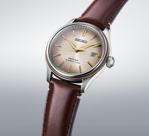 Seiko : un bracelet en cuir upcyclé inspiré des mocassins Regal