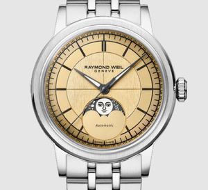 Raymond Weil Millesime Honey-Moon : cadran miel et Miels de Stéphanie