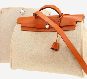 Le Herbag d'Hermès ou le "Kelly sportif" en cuir et toile modulaire