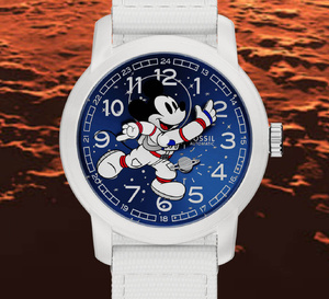 Fossil : une montre Mickey Mouse astronaute en édition limitée à 1.008 exemplaires