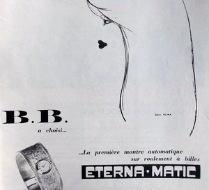 Quand Brigitte Bardot devenait l'égérie de la fameuse Eterna Golden Heart !