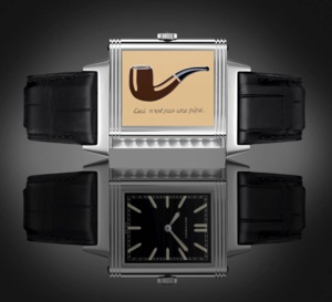 Reverso Hommage à Magritte : ceci n'est pas une pipe... c'est une montre !