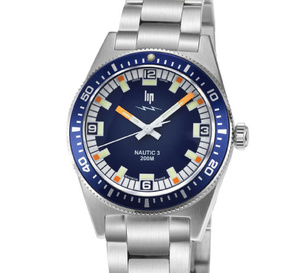 LIP enrichit sa collection Nautic 3 avec trois nouvelles références à quartz à "seconde fluide"