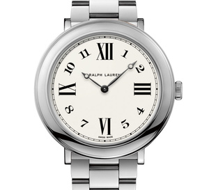Ralph Lauren 888 : 38 mm, bracelet et boitier acier et calibre quartz