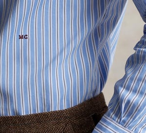 Chemises : le monogramme ou le charme discret de porter vos initiales...