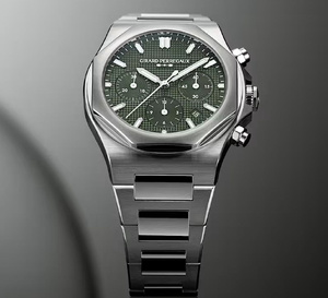 Laureato Chronograph Bucherer x Girard Perregaux : exit le bleu, place au vert