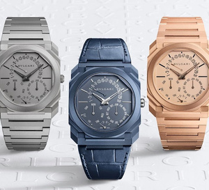 Bvlgari Octo Finissimo : un QP en titane PVD bleu monochrome