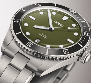 Oris Divers Date : un cadran kaki qui évoque les équipements militaires vintage