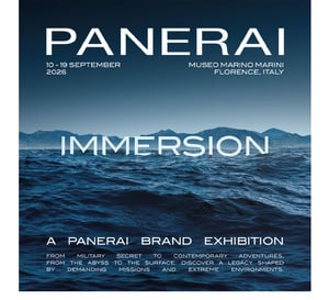 Panerai annonce son exposition "Immersion" à Florence en septembre 2026