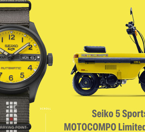Seiko 5 Sports Motocompo : l'icône du scooter pliable japonais renaît au poignet
