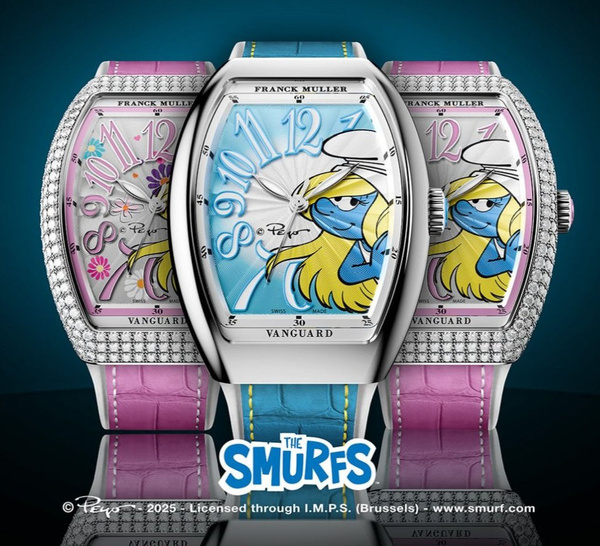 Franck Muller Vanguard Smurfette : une Schtroumpfette au poignet