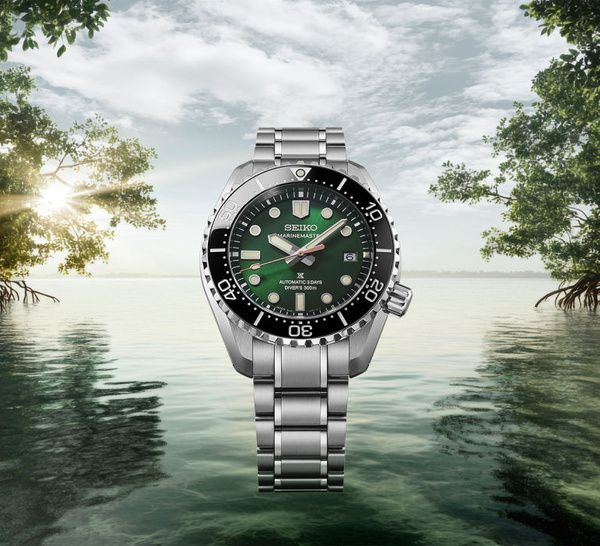 Seiko Prospex : quand les mangroves d'Okinawa habillent la Marinemaster d'un cadran vert d'eau