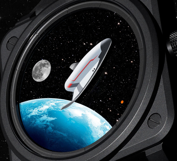 Bell &amp; Ross BR-03 Space Mission : le temps orbital