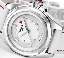 Saint-Valentin 2010 : une Tissot PRC 100 avec des index en forme de cœur