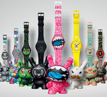 Swatch Kidrobot : une collection ludique et arty où chaque modèle est accompagné de son Dunny