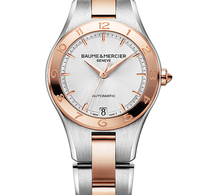 Baume et Mercier : la Linea 32 mm marie l’or rouge à l’acier et se dote d’un calibre mécanique