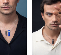 Maison Heavenly : le collier Meteor en platine et pierre ornementale