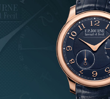 2025 : F.P.Journe célèbre les vingt ans du Chronomètre Souverain avec un cadran en argent guilloché bleu