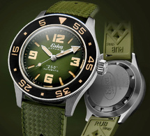 Eska Amphibian "250" Green Turtle : nouvelle série limitée à 136 exemplaires avec cadran vert fumé