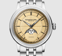 Raymond Weil Millesime Honey-Moon : cadran miel et Miels de Stéphanie