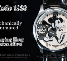 Whistle 1928 : un Mickey heures sautantes et trois notes de musique animées !