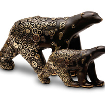 Tournaire : l'Ours Engrenages, quand la puissance du bronze rencontre la poésie mécanique