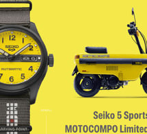 Seiko 5 Sports Motocompo : l'icône du scooter pliable japonais renaît au poignet