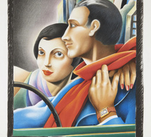 L'affiche Cartier inspirée de Tamara de Lempicka : quand l'Art déco sublimait la Tank