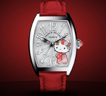 Franck Muller imagine une Cintrée Curvex aux couleurs d'Hello Kitty