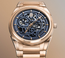 Parmigiani Fleurier TONDA PF Skeleton : quand l'or rose rencontre le Milano Blue